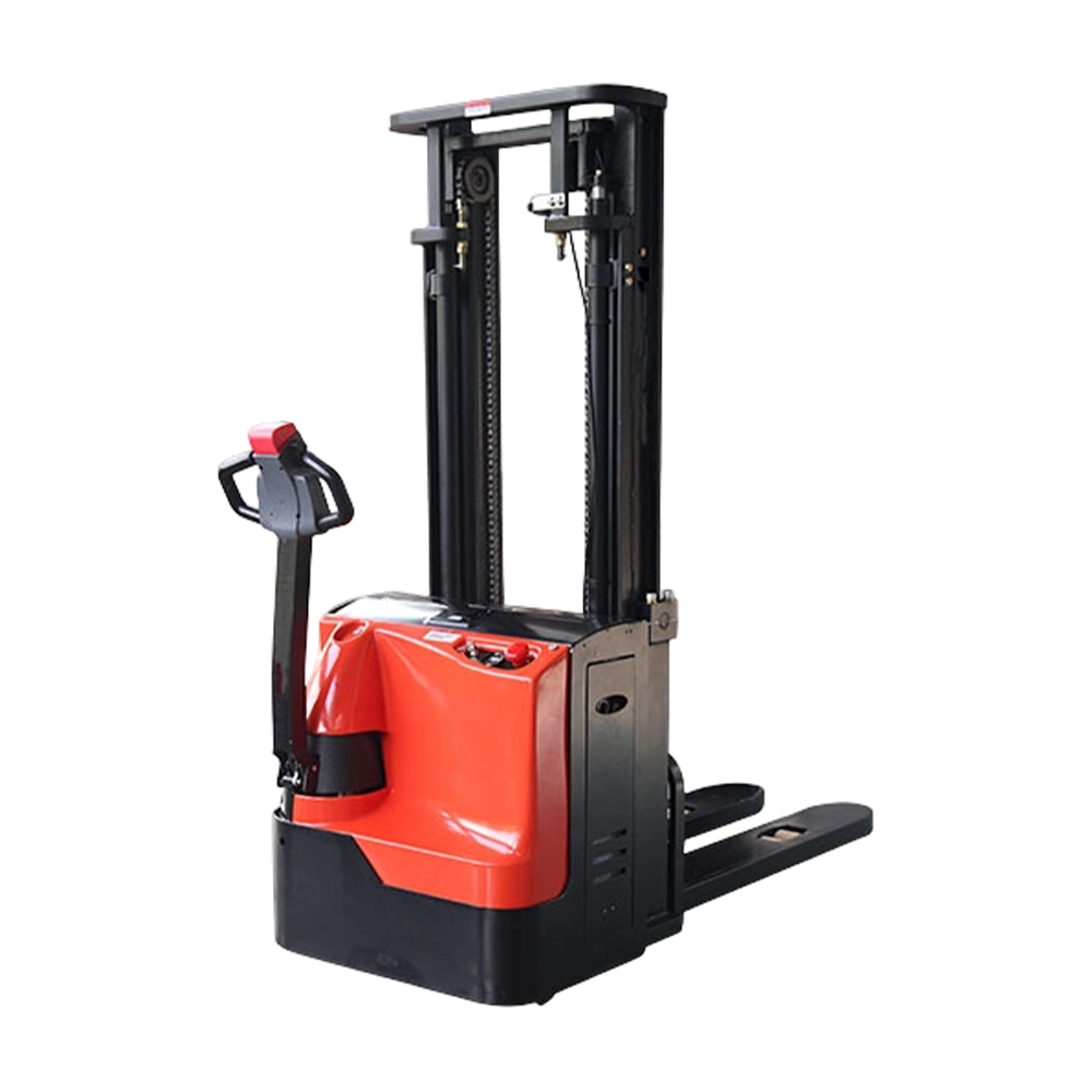 อุปกรณ์คลังสินค้า 2 ตันแบตเตอรี่ลิเธียมไอออนไฟฟ้า Stacker